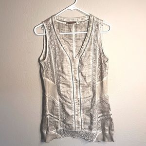 BOGO Soft Surroundings Sleeveless Light Grey Top